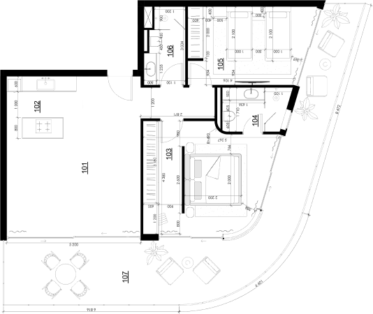 one-bedroom apartments
